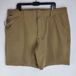 Ariat Tek Mens 40 Khaki Poly Spandex Outdoors Chino Shorts NWT